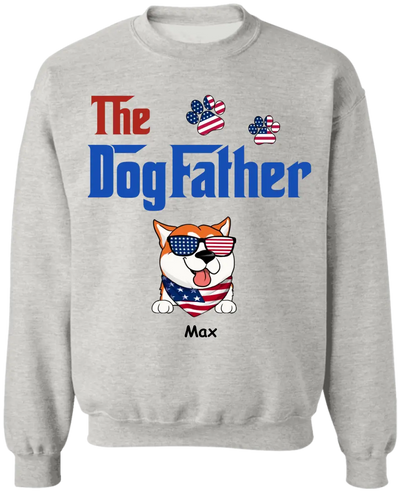 The DogFather - Personalized 4th Of July T-Shirt, Independence Day Gift For Dog Lover