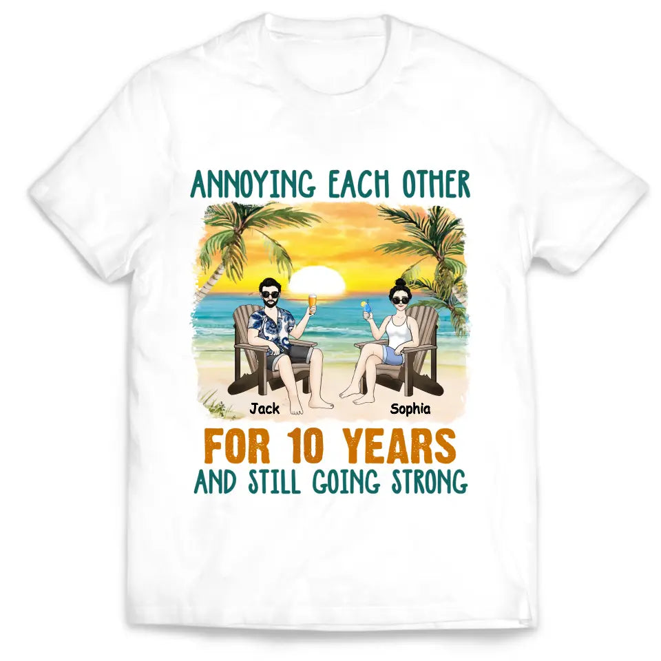 Annoying Each Other Beach Summer - Personalized T-shirt, Couple Gift, Summer Gift for Family