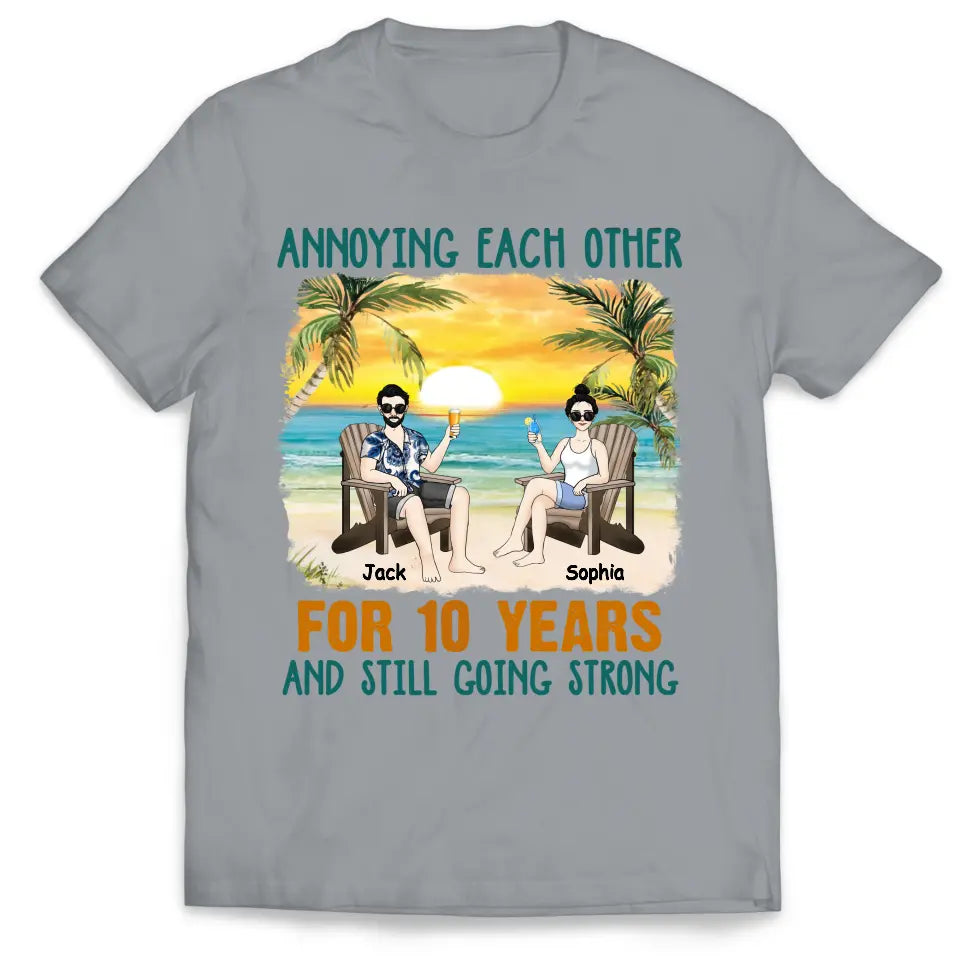 Annoying Each Other Beach Summer - Personalized T-shirt, Couple Gift, Summer Gift for Family