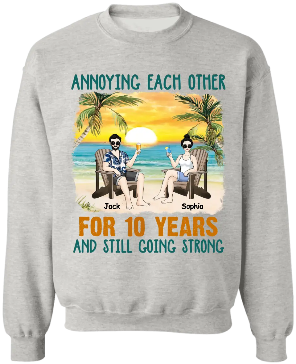 Annoying Each Other Beach Summer - Personalized T-shirt, Couple Gift, Summer Gift for Family