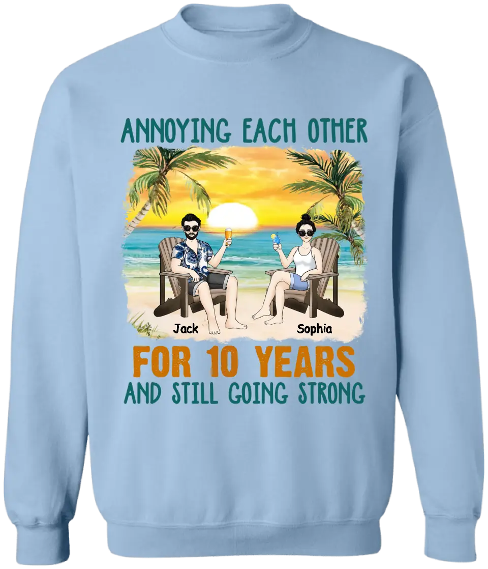 Annoying Each Other Beach Summer - Personalized T-shirt, Couple Gift, Summer Gift for Family