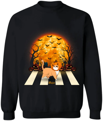 Cat Walking - Personalized T-Shirt, Halloween Gift For Cat Lover