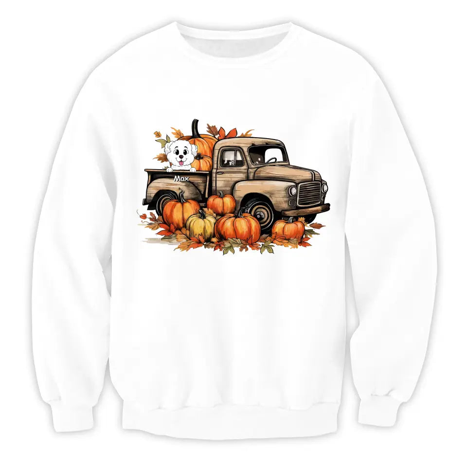 Thanksgiving Truck - Personalized T-Shirt, Gift For Dog Lovers - TS1019