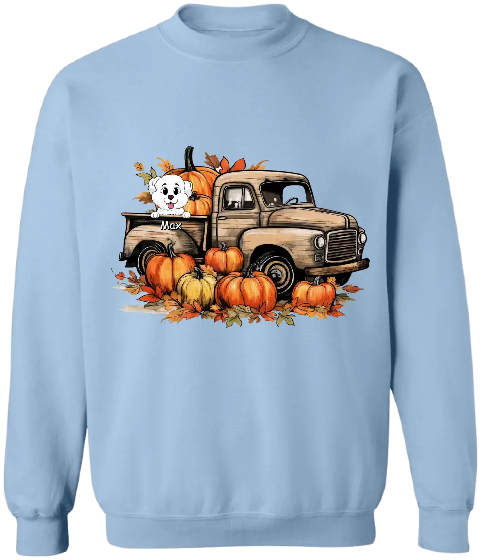 Thanksgiving Truck - Personalized T-Shirt, Gift For Dog Lovers - TS1019