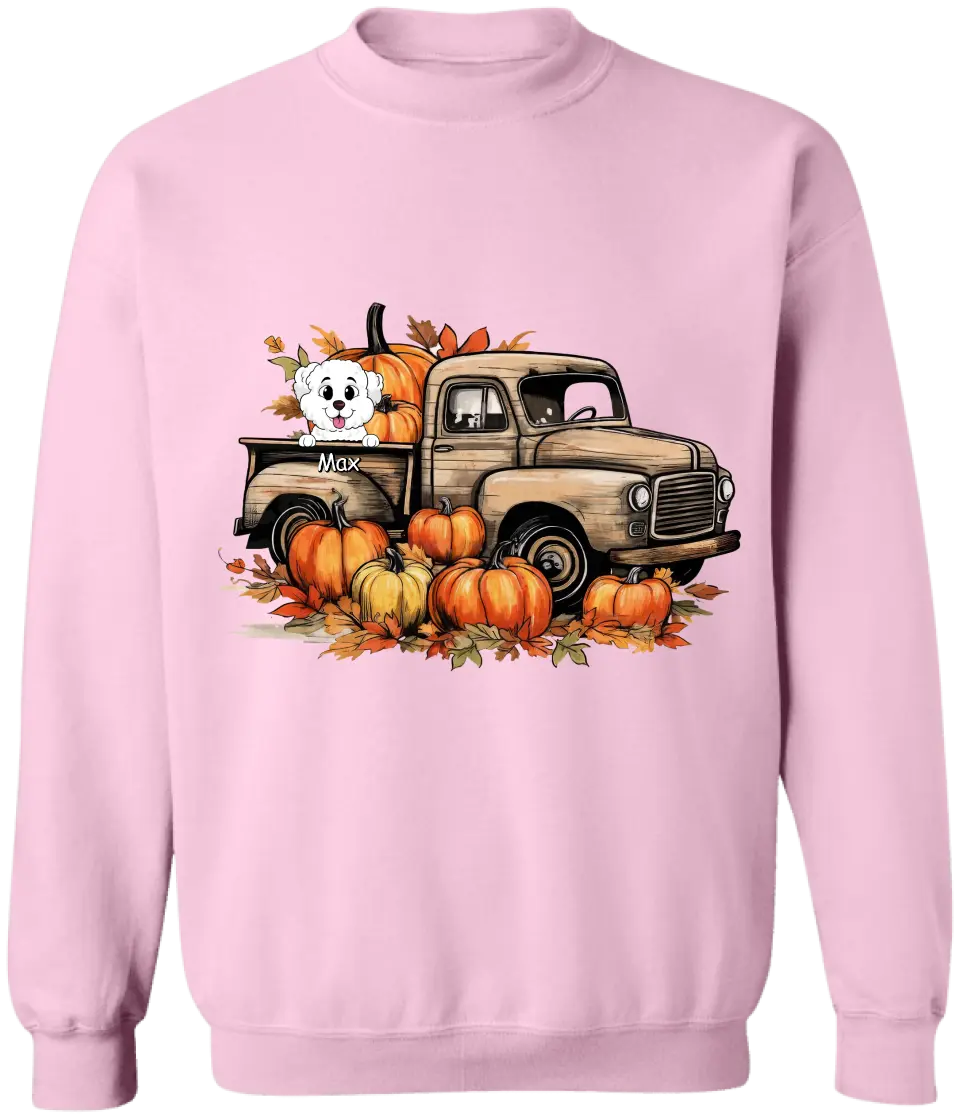 Thanksgiving Truck - Personalized T-Shirt, Gift For Dog Lovers - TS1019