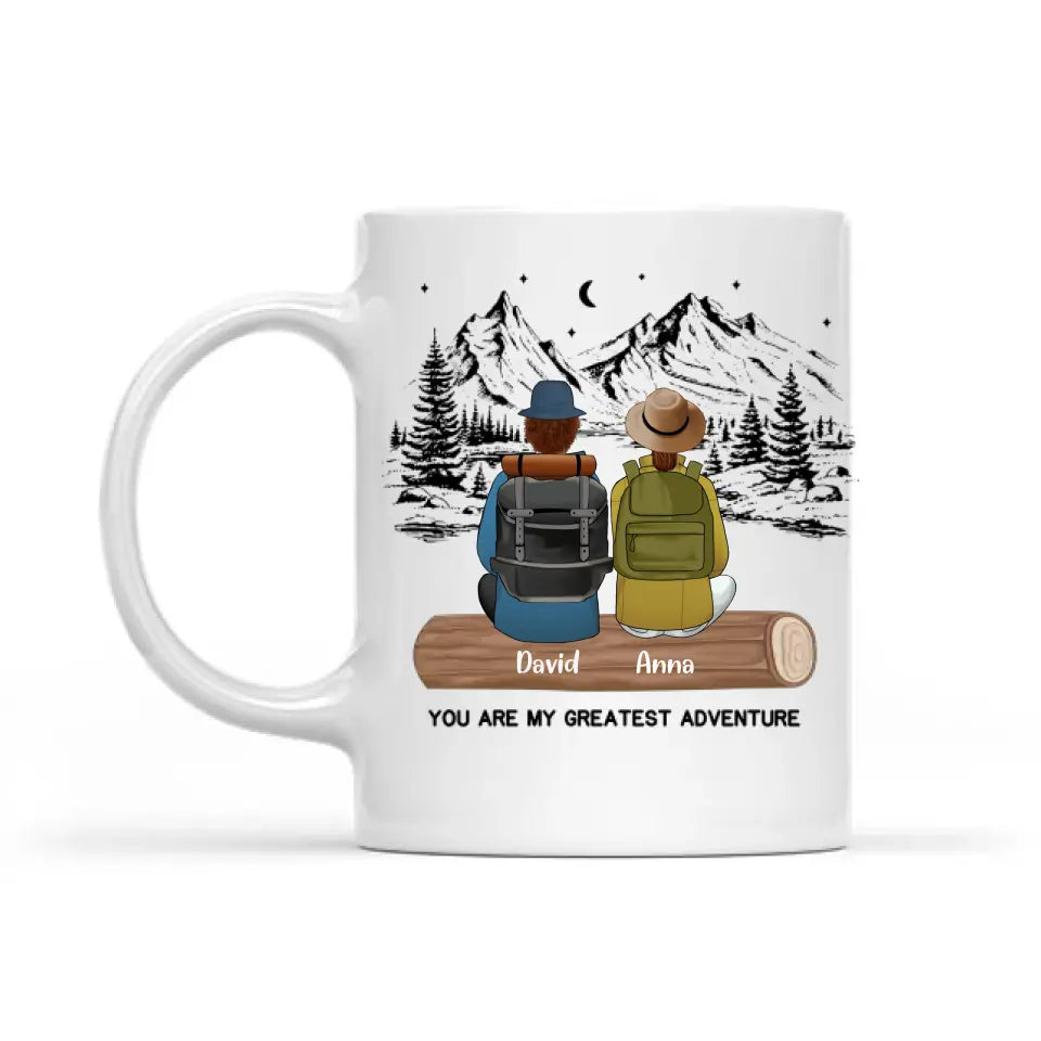 You Are My Greatest Adventure - Personalized Camping Mug, Gift For Camping Couple
