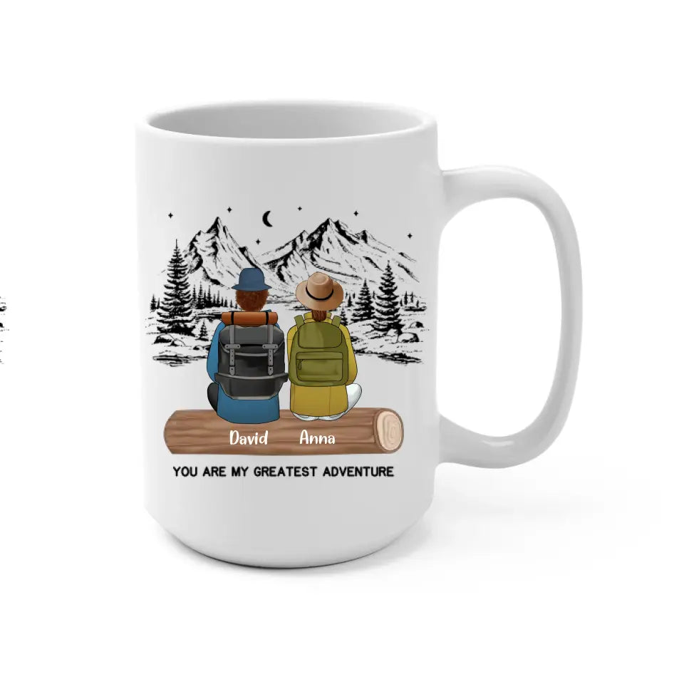 You Are My Greatest Adventure - Personalized Camping Mug, Gift For Camping Couple