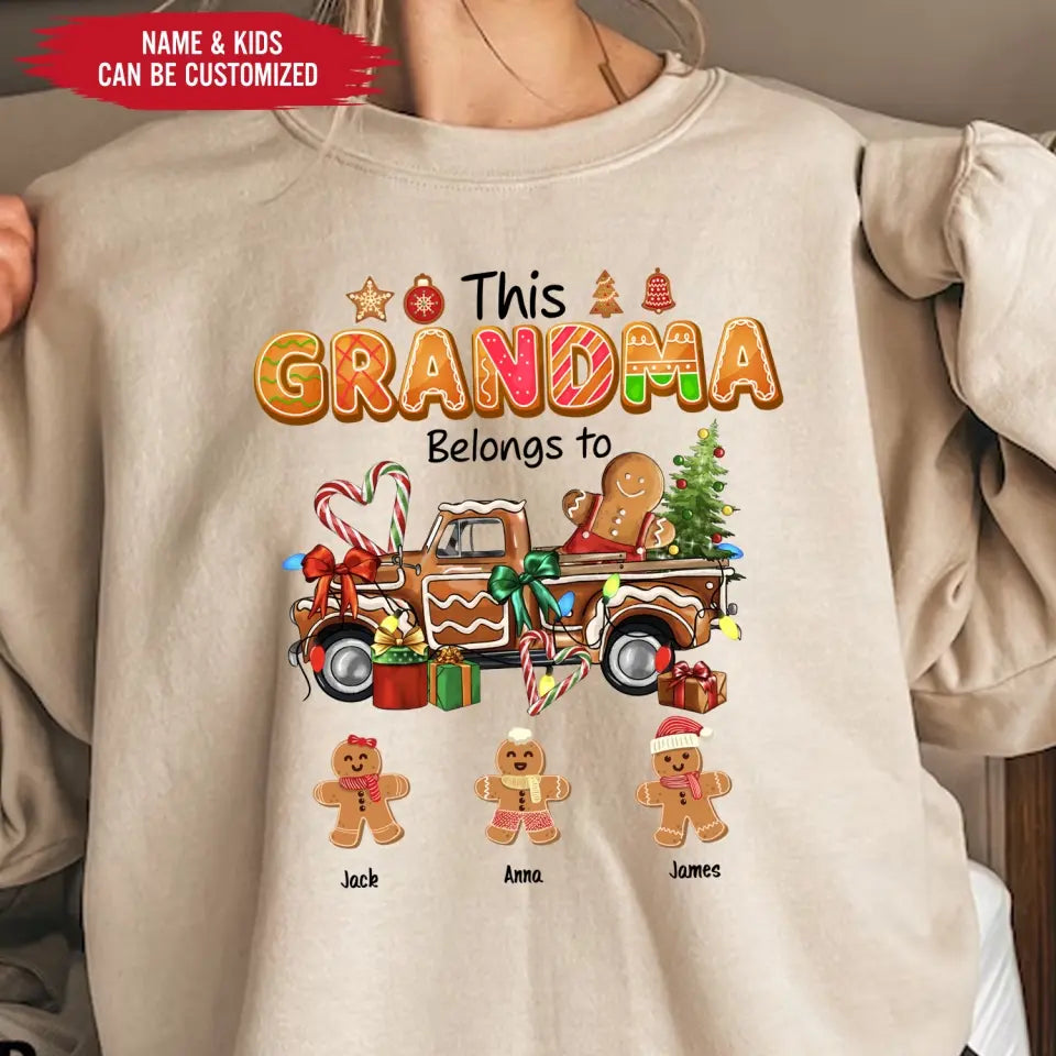 This Grandma Belongs To - Personalized T-Shirt, T-Shirt For Grandma - TS1034