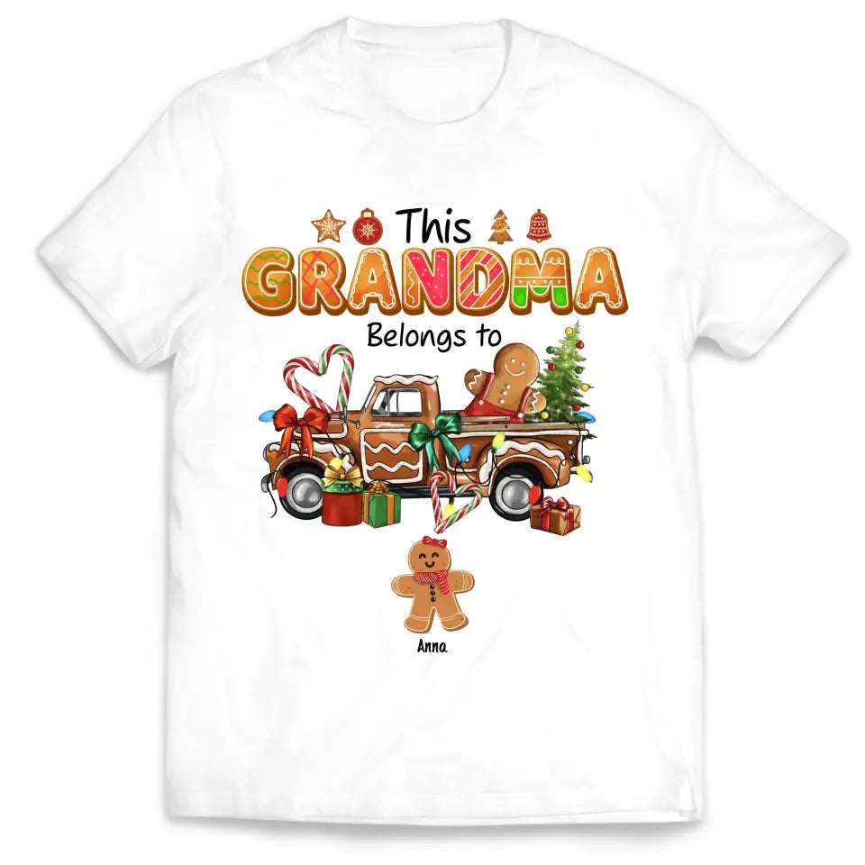 This Grandma Belongs To - Personalized T-Shirt, T-Shirt For Grandma - TS1034