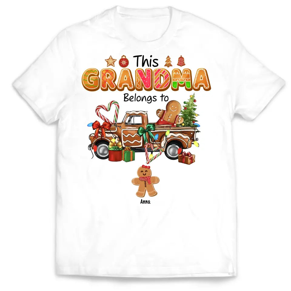 This Grandma Belongs To - Personalized T-Shirt, T-Shirt For Grandma - TS1034