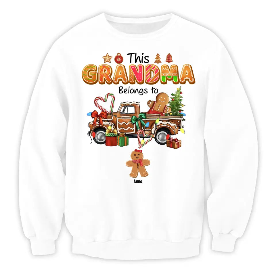 This Grandma Belongs To - Personalized T-Shirt, T-Shirt For Grandma - TS1034