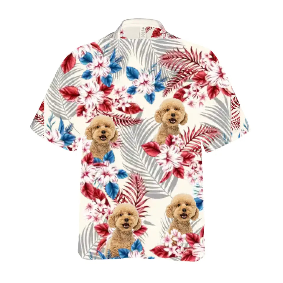 America Flag - Personalized Hawaiian Shirt, 4th Of July Upload Pet Photo Hawaiian Shirt