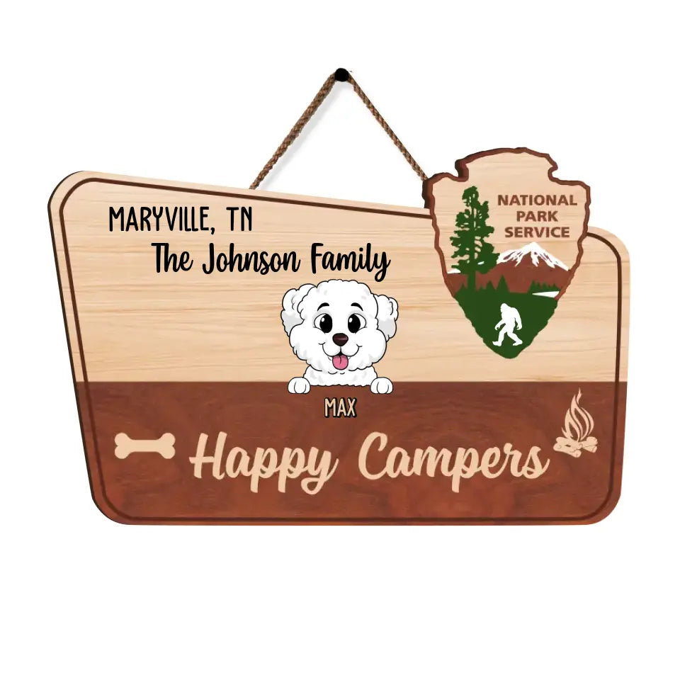 Making Memories One Campsite At A Time - Personalized Camping Wood Sign, Gifts For Camper