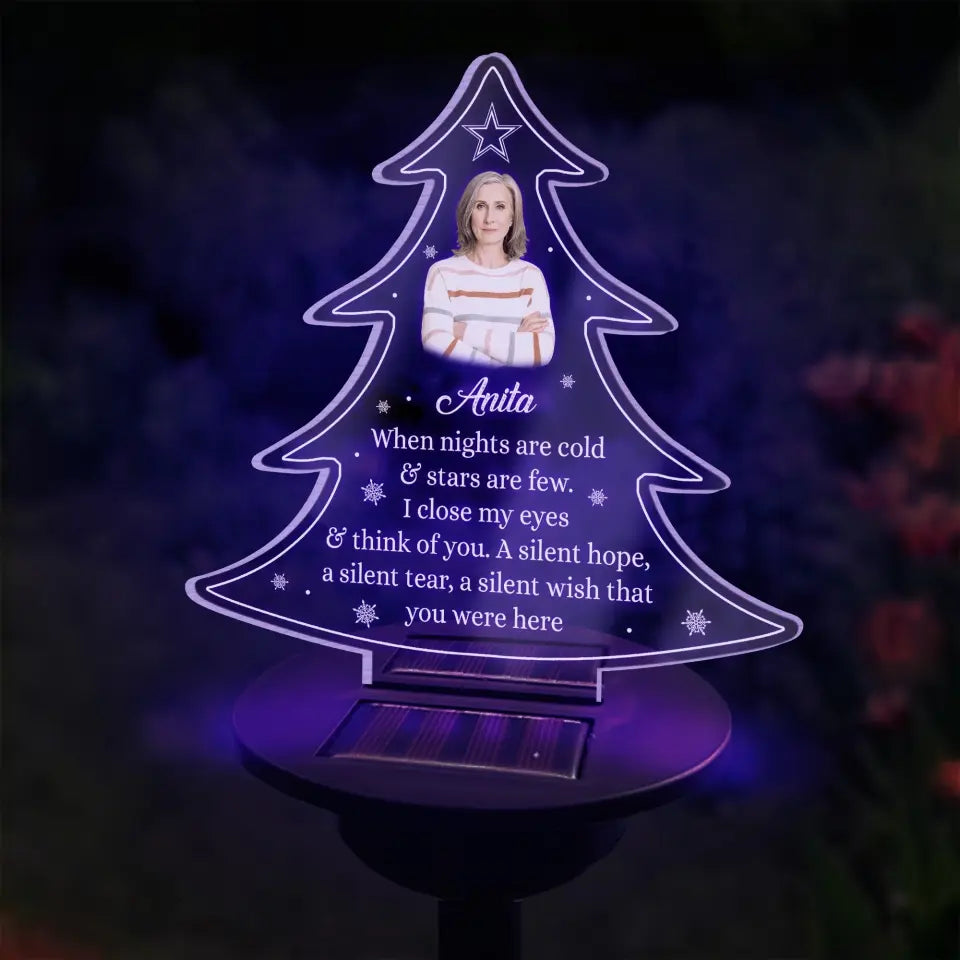 When Nights Are Cold & Stars Are Few - Personalized Solar Light - SL123