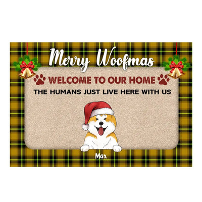 Welcome To Our Home  - Personalized Doormat, Christmas Gift For Pet Lovers, Christmas Decoration - DM254