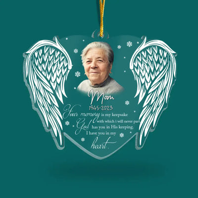 Your Memory Is My Keepsake - Personalized Acrylic Ornament - ORN304