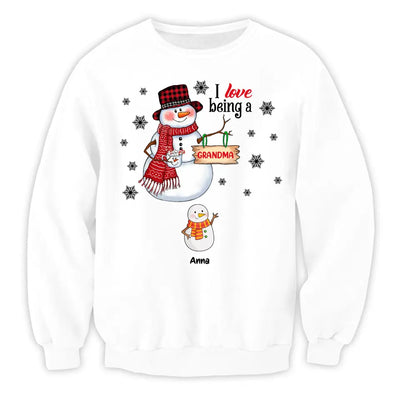I Love Being A Grandma - Personalized T-Shirt, T-Shirt Gift For Grandma - TS1041