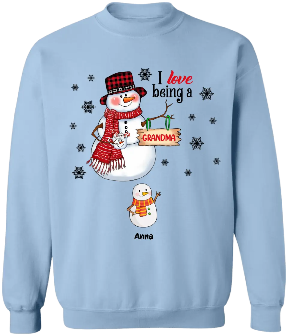 I Love Being A Grandma - Personalized T-Shirt, T-Shirt Gift For Grandma - TS1041