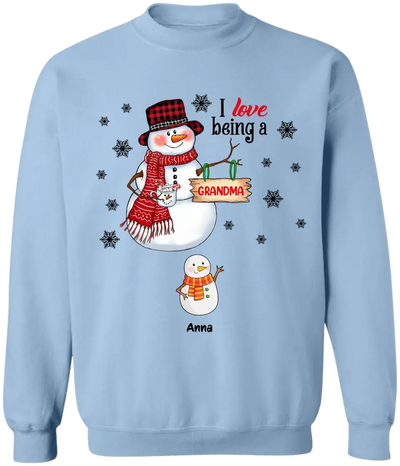 I Love Being A Grandma - Personalized T-Shirt, T-Shirt Gift For Grandma - TS1041