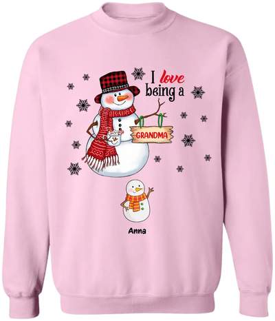 I Love Being A Grandma - Personalized T-Shirt, T-Shirt Gift For Grandma - TS1041