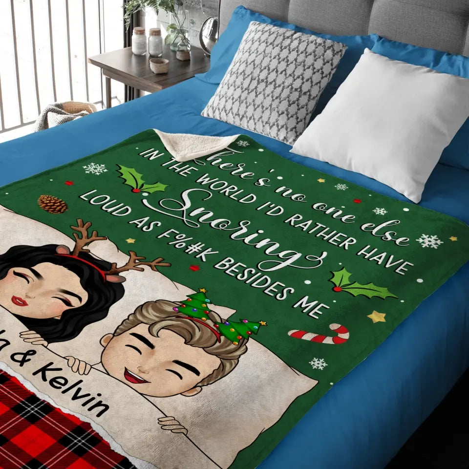 There's No One Else In The World -  Personalized Blanket, Christmas Gift For Couple, Christmas Present  - BL42