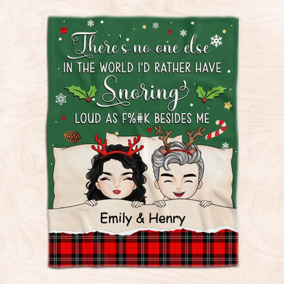 There's No One Else In The World -  Personalized Blanket, Christmas Gift For Couple, Christmas Present  - BL42