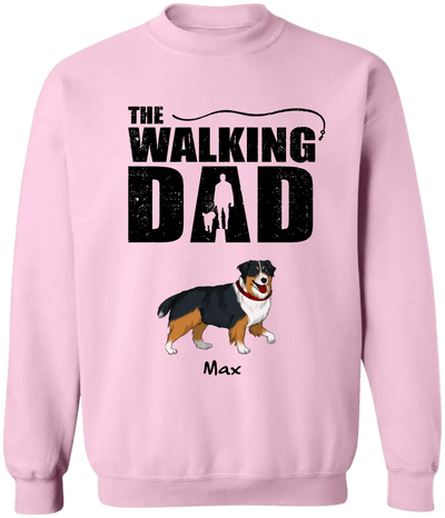The Walking Dad - Personalized T-Shirt, T-Shirt For Dog Lover - TS1042