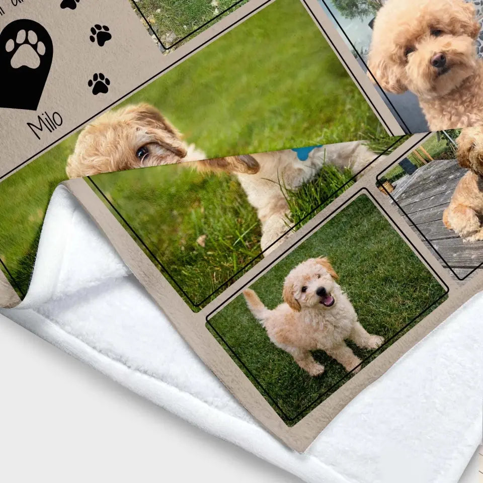 Snuggle This Blanket And Think Of Me In Your Heart I’ll Always Be - Personalized Blanket, Blanket Gift For Dog Lover - BL43