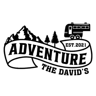 RVs Camping With Family - Personalized Decal, Decal Gift For Camping Lover - PCD96