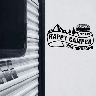 RVs Camping With Family - Personalized Decal, Decal Gift For Camping Lover - PCD96