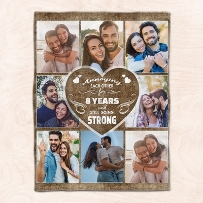 Annoying Each Other For Years - Personalized Blanket, Gift For Couple, Husband And Wife - BL46