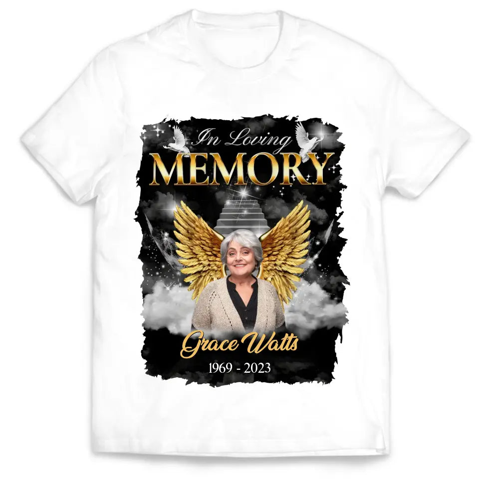 In Loving Memory - Personalized T-Shirt, Memorial Gift For Loss Of Loved One - TS1063