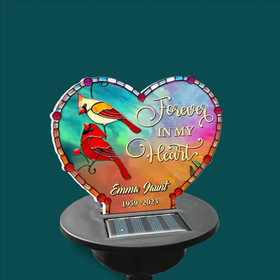 Forever In My Heart - Personalized Solar Light, Memorial Gift, Loss Of Loved One, Remembrance Gift - SL132