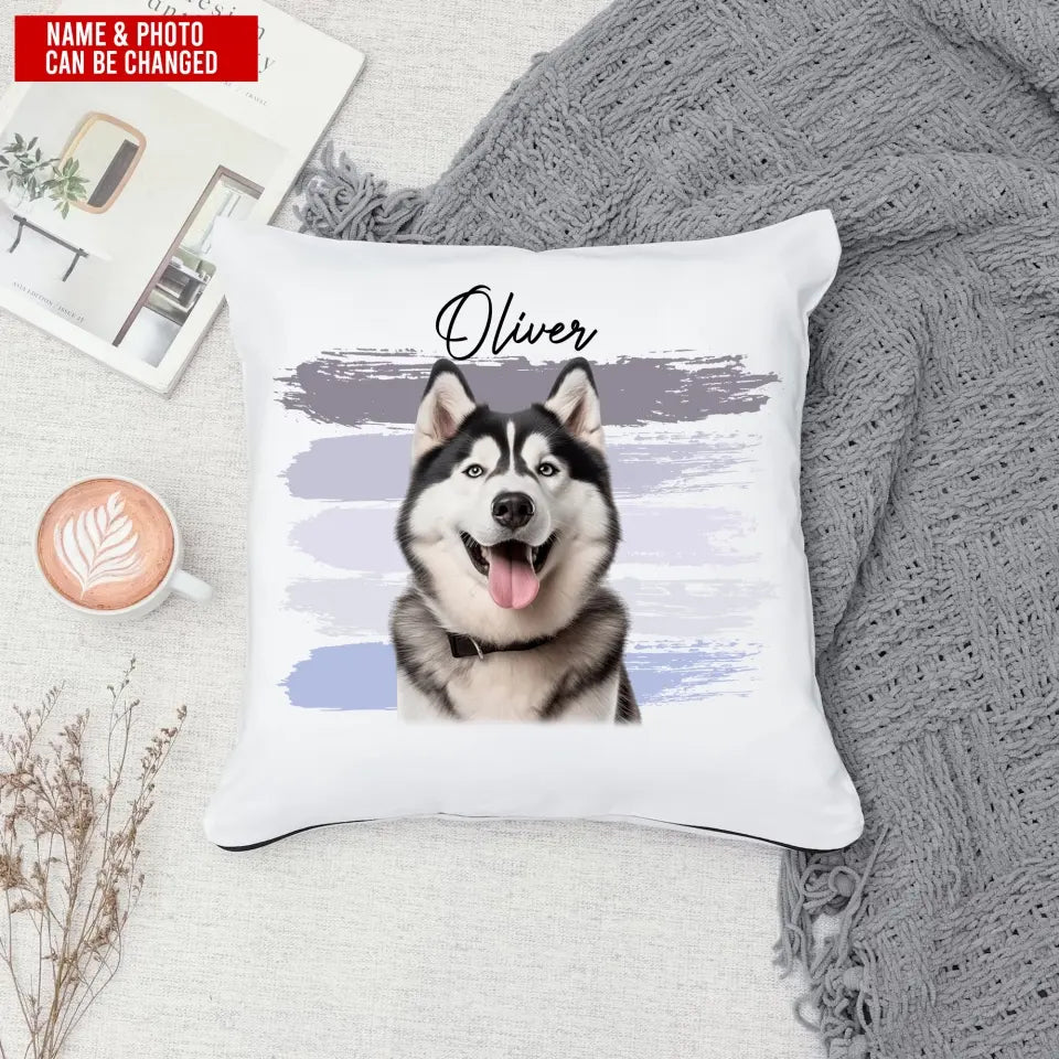 Custom Pet Photo - Personalized Pillow, Upload Photo, Pillow Gift For Dog Lover - PC73
