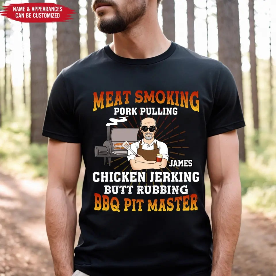 Meat Smoking Pork Pulling - Personalized T-Shirt, Gift For Family - TS1069