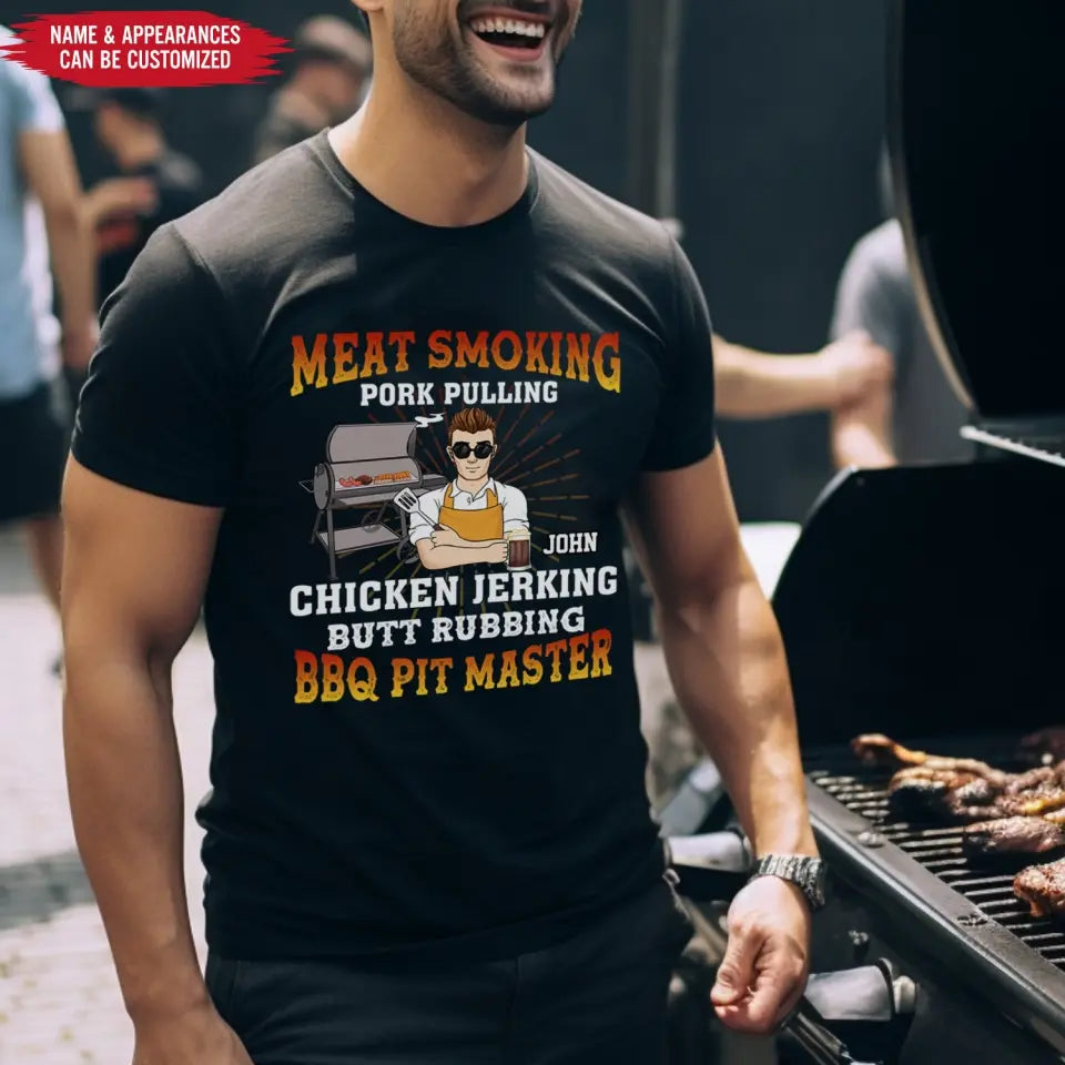Meat Smoking Pork Pulling - Personalized T-Shirt, Gift For Family - TS1069