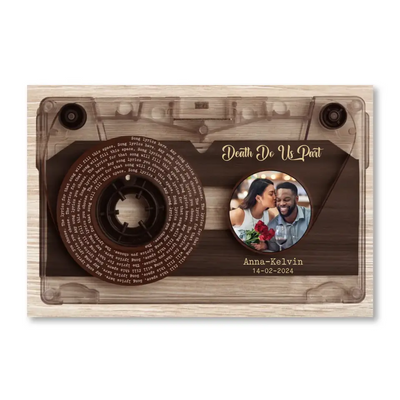 Express Your Love with Music Song Lyrics - Personalized Canvas, Anniversary Gift for Couple, Gift for Her/Gift for Him - CA100
