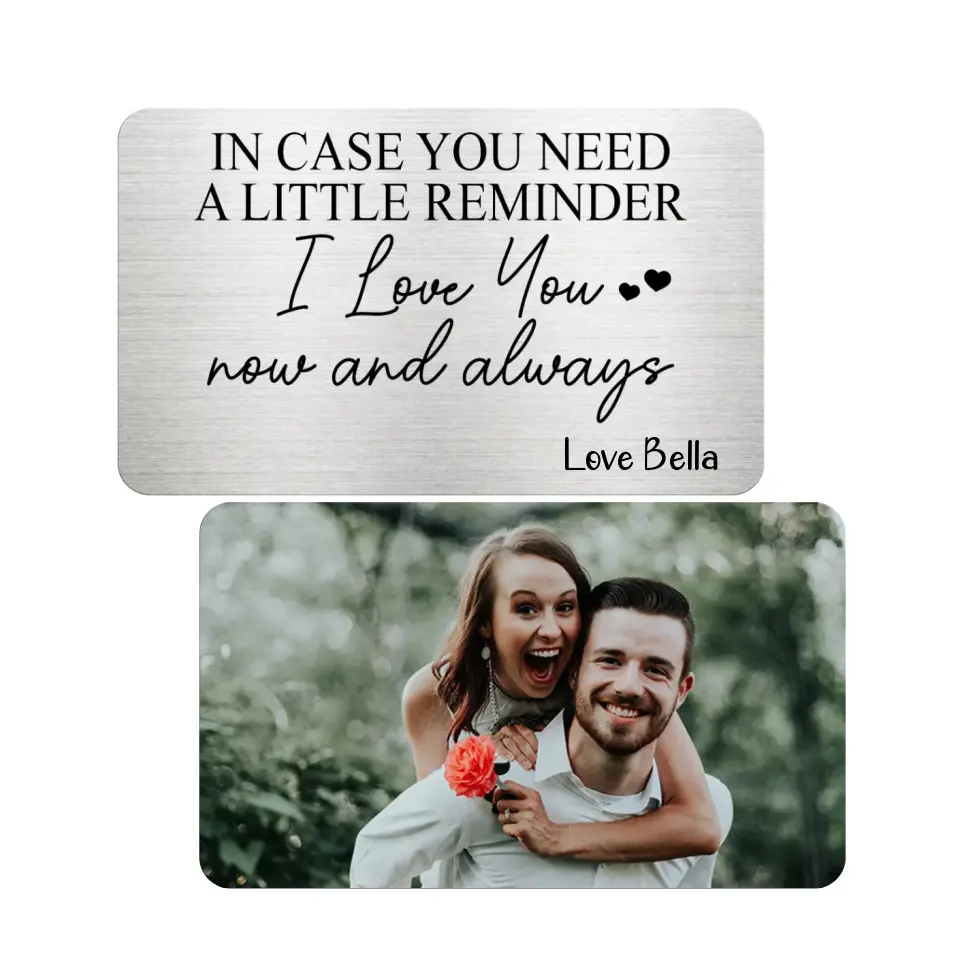 In Case You Need A Little Reminder I Love You Now And Always - Personalized Wallet Card - MC07