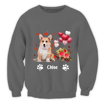 Custom Dog Photo With Heart Limited Edition - Personalized T-Shirt, Gift For Dog Lovers, Valentine Gift - TS1077