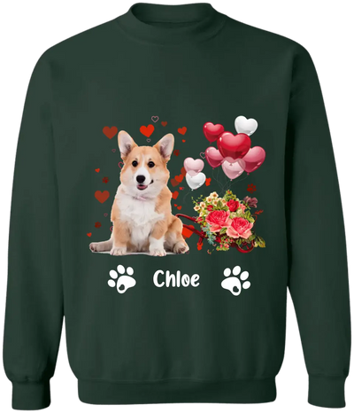 Custom Dog Photo With Heart Limited Edition - Personalized T-Shirt, Gift For Dog Lovers, Valentine Gift - TS1077