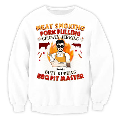 Meat Smoking Pork Pulling Chicken Jerking - Personalized T-shirt - TS1081