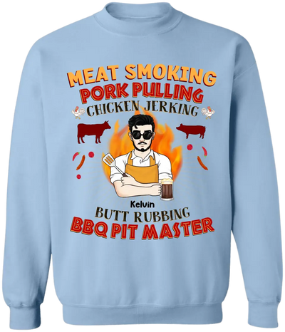 Meat Smoking Pork Pulling Chicken Jerking - Personalized T-shirt - TS1081