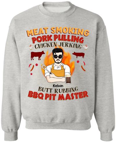 Meat Smoking Pork Pulling Chicken Jerking - Personalized T-shirt - TS1081