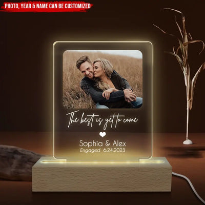 Engagement Gifts, Newly Engaged Gifts - Personalized Acrylic Night Lamp, Gift For Couple - L98