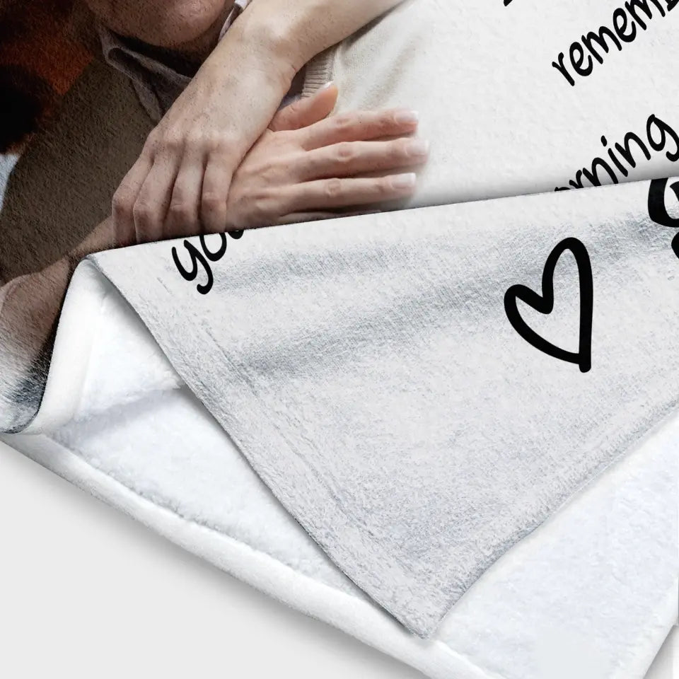 Hugs From Heaven - Personalized Blanket, Memorial Gift For Loss Of Loved One - BL48