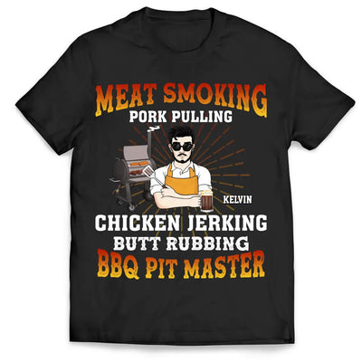Meat Smoking Pork Pulling - Personalized T-Shirt, Gift For Family - TS1069