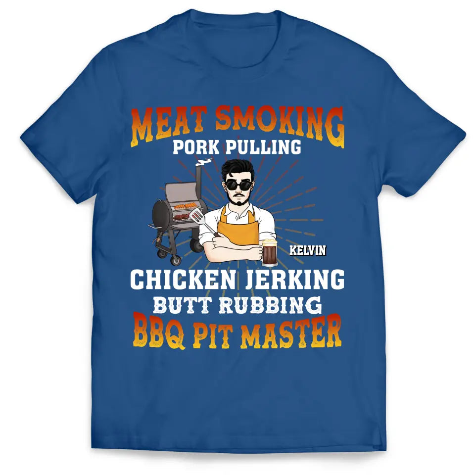 Meat Smoking Pork Pulling - Personalized T-Shirt, Gift For Family - TS1069