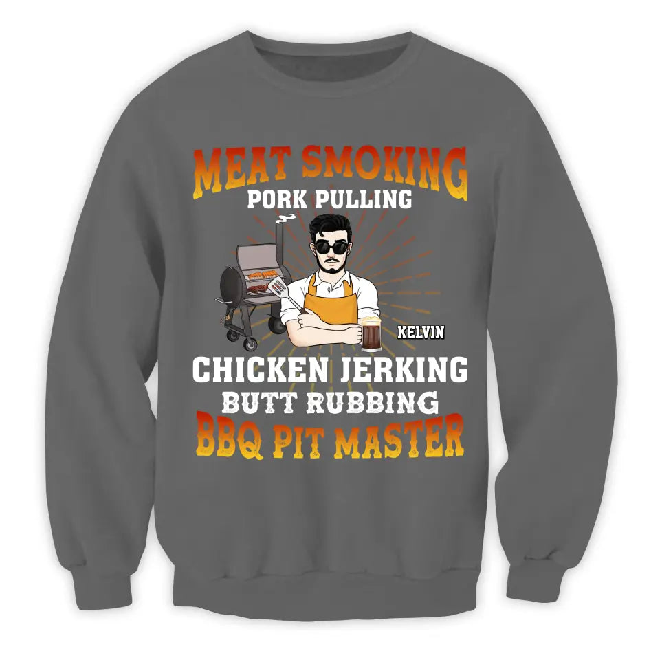 Meat Smoking Pork Pulling - Personalized T-Shirt, Gift For Family - TS1069