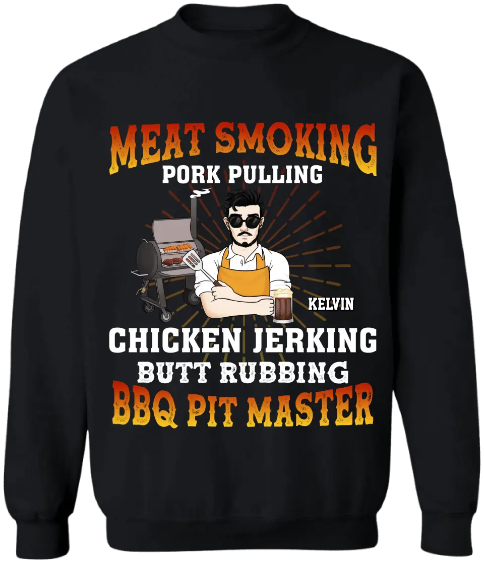 Meat Smoking Pork Pulling - Personalized T-Shirt, Gift For Family - TS1069