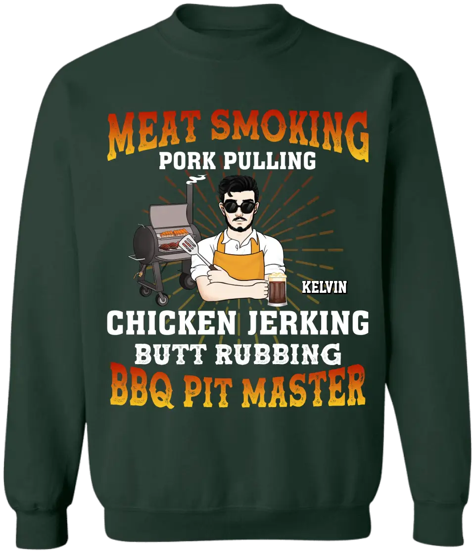 Meat Smoking Pork Pulling - Personalized T-Shirt, Gift For Family - TS1069